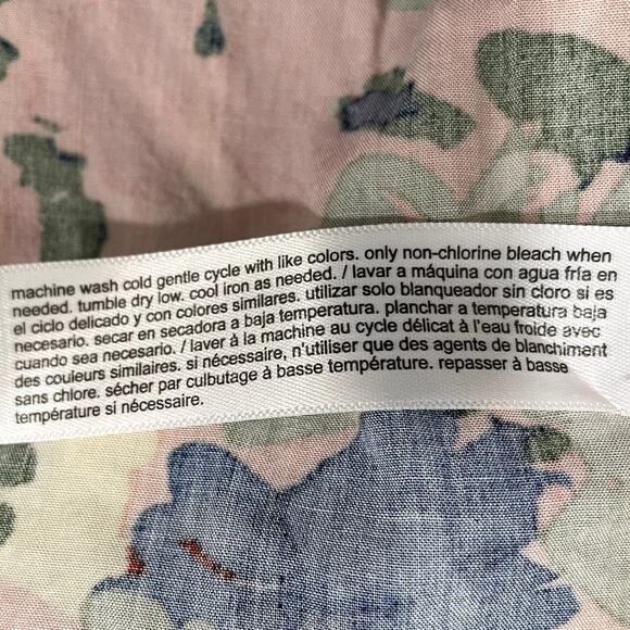 Eloquii Plus Size 18 Shirt Floral Peasant Top Ruffle Sleeve Boho Romantic Spring - Picture 7 of 10